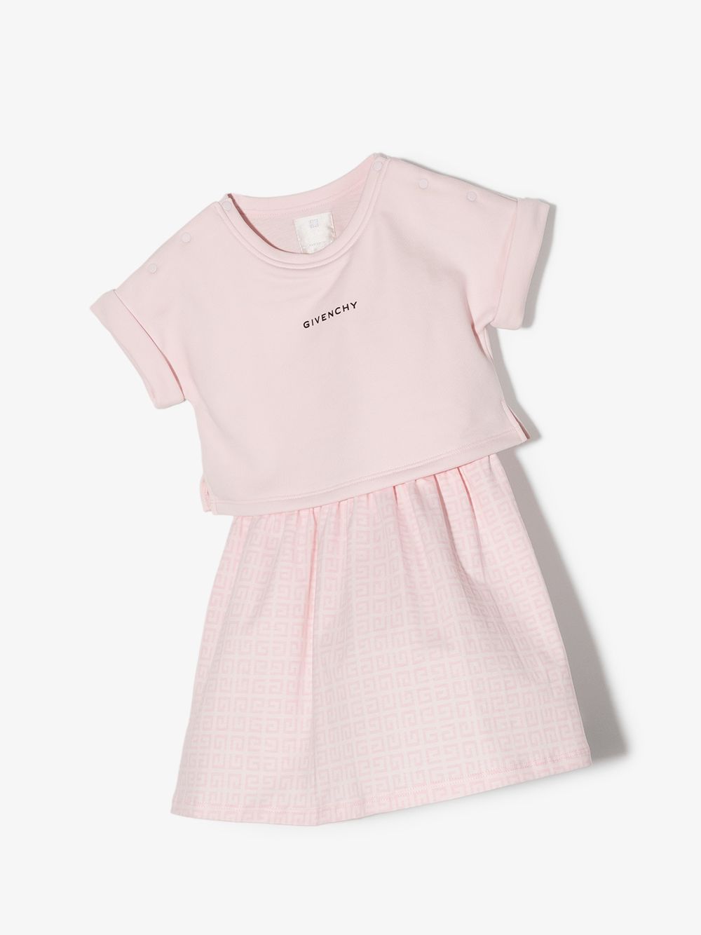 фото Givenchy kids многослойное платье с логотипом