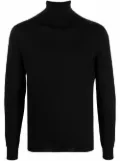 Dell'oglio fine knit roll neck jumper - Black