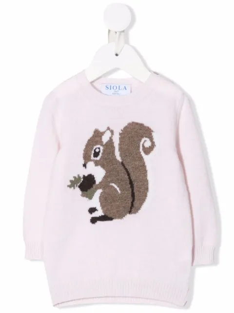 Siola crew neck knitted jumper