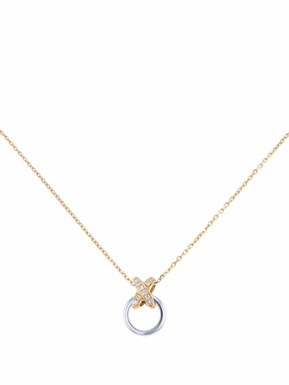 Chaumet колье Lien из белого и розового золота с бриллиантами