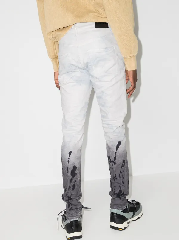 Purple Brand Coated Hem slim-fit Jeans 