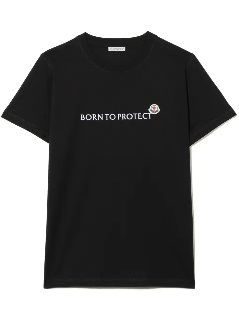 Moncler Enfant logo-patch T-shirt