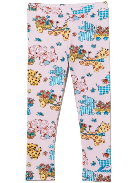 Moschino Kids ليغينغ بطبعة جرافيك