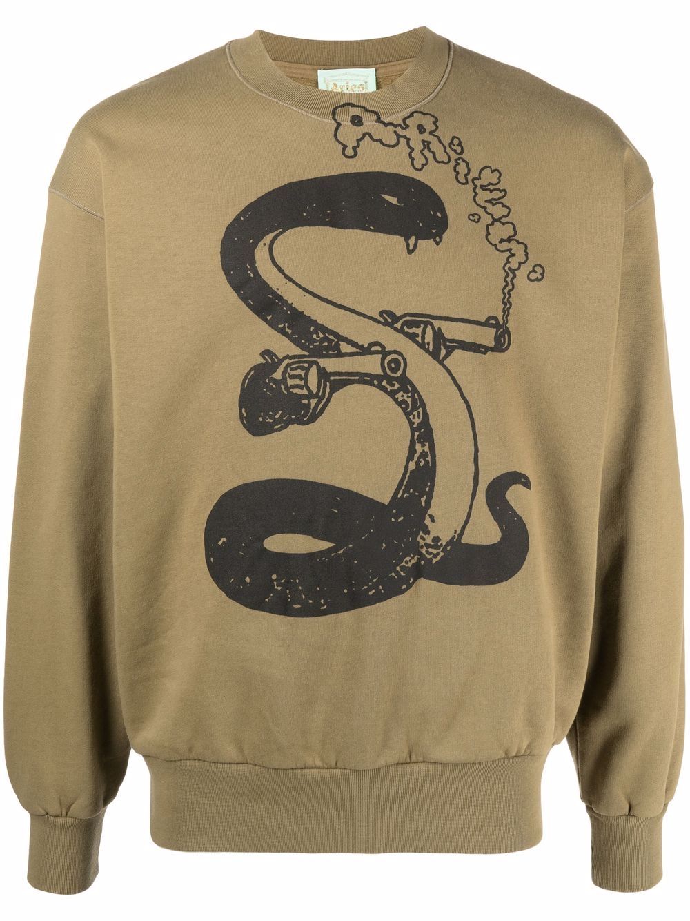 

Aries sudadera con estampado de serpiente - Verde