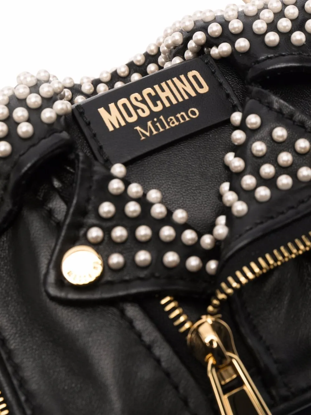 фото Moschino сумка с искусственным жемчугом