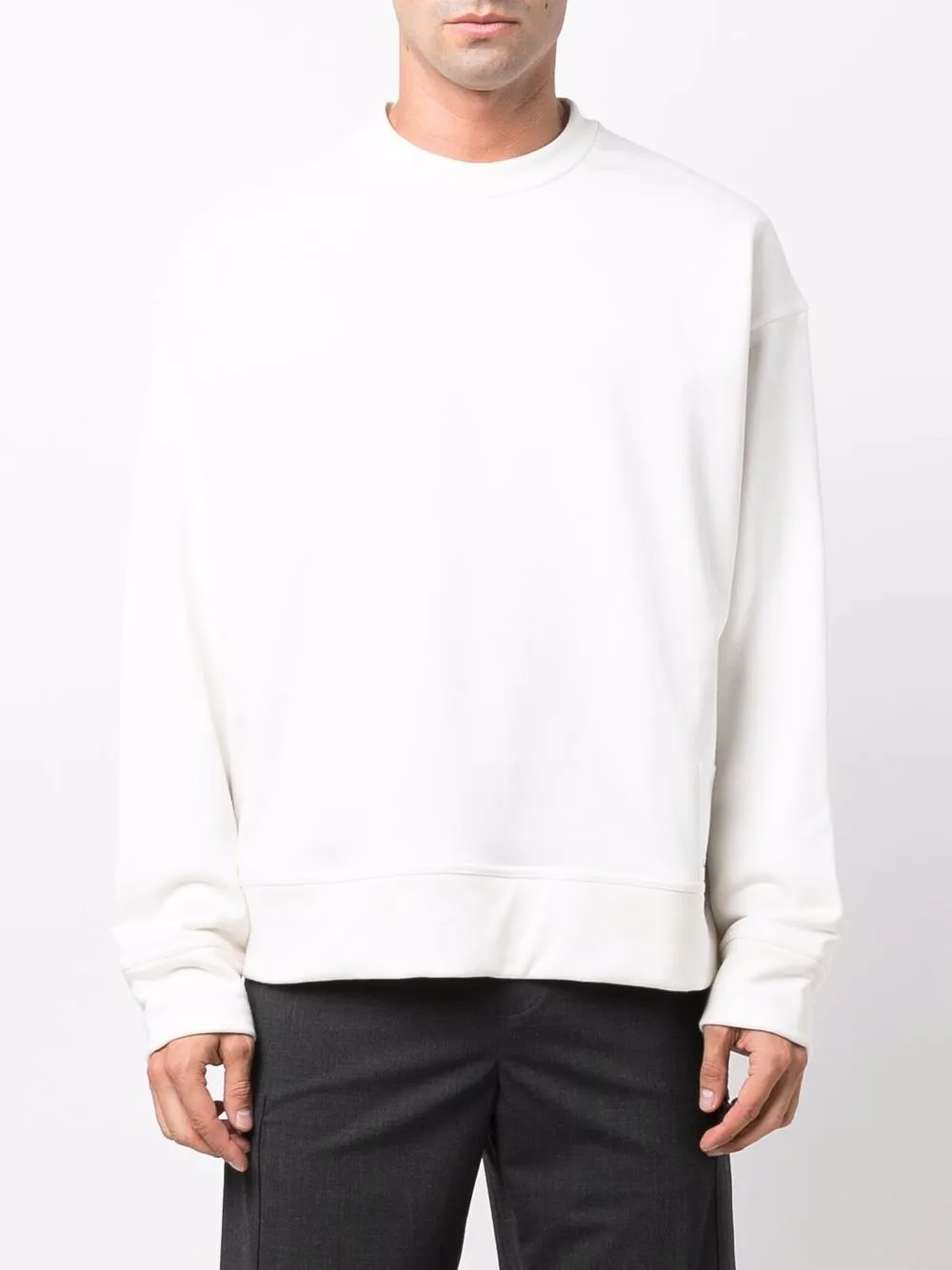 фото Jil sander толстовка с нашивкой на спине