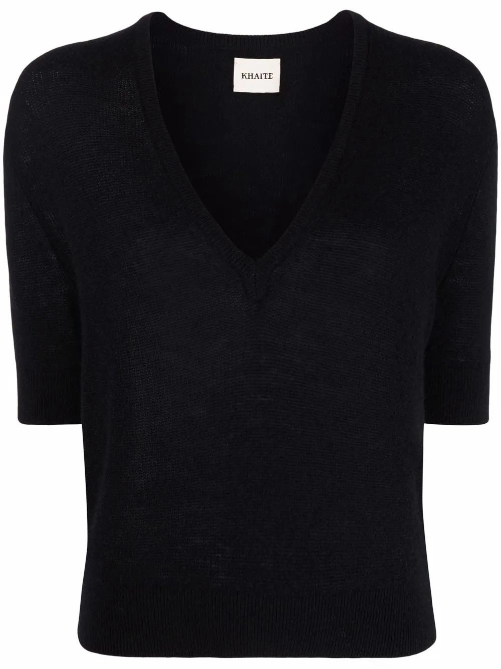 

KHAITE Sierra knitted top - Black