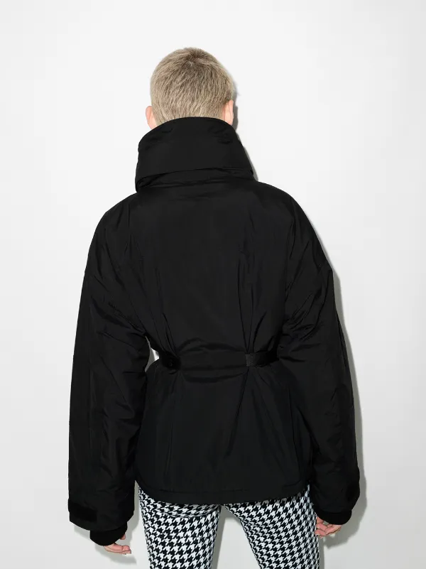 black belted ski jacket