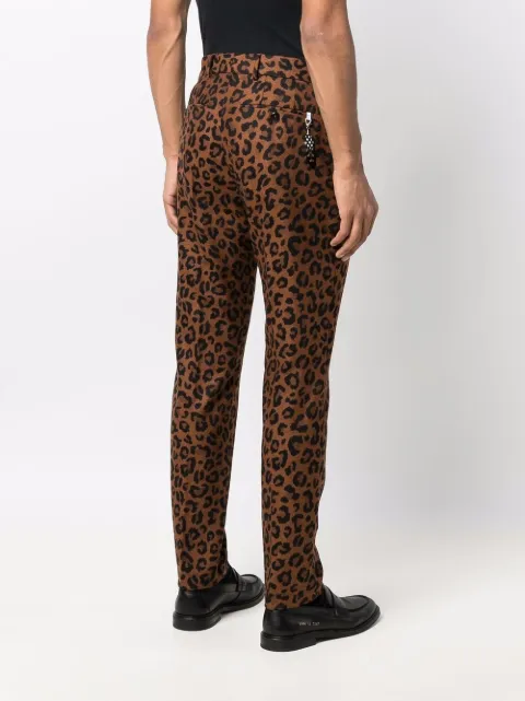 Pt01 leopard-print Chinos - Farfetch