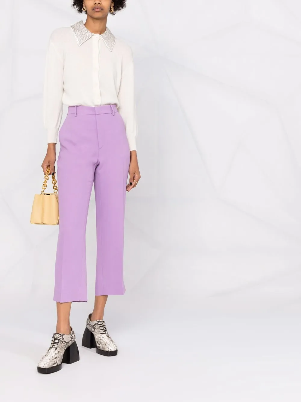 Image 2 of Nº21 embellished collar cardigan