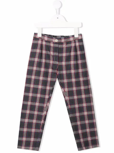 Siola pantalones slim con estampado de cuadros