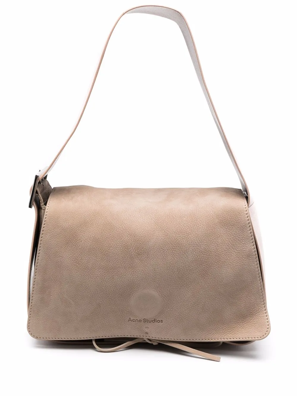 

Acne Studios buckle-strap suede shoulder bag - Neutrals