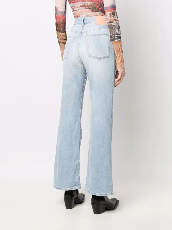 Acne Studios Flared Denim Jeans - Farfetch