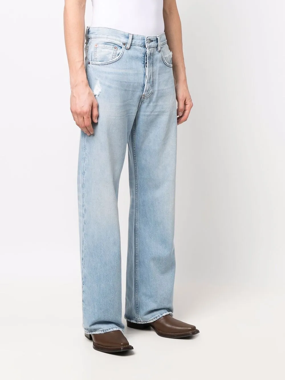 Acne Studios seam-detail straight-leg Jeans - Farfetch