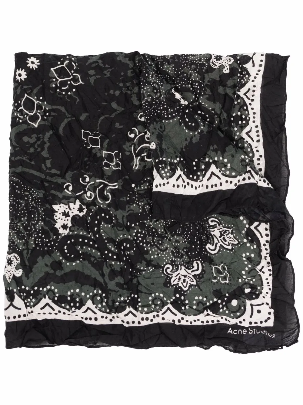 

Acne Studios paisley-print bandana scarf - Black