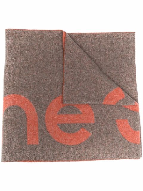 Acne Studios logo jacquard scarf