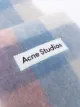 Acne Studios checked fringe-trimmed scarf