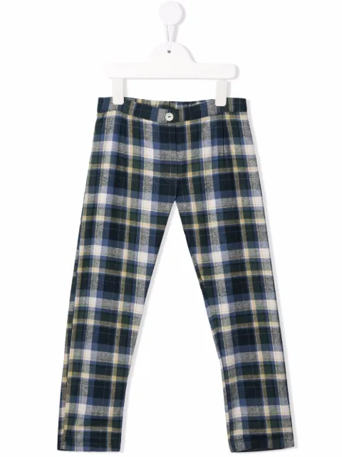 Siola pantalones slim con estampado de cuadros