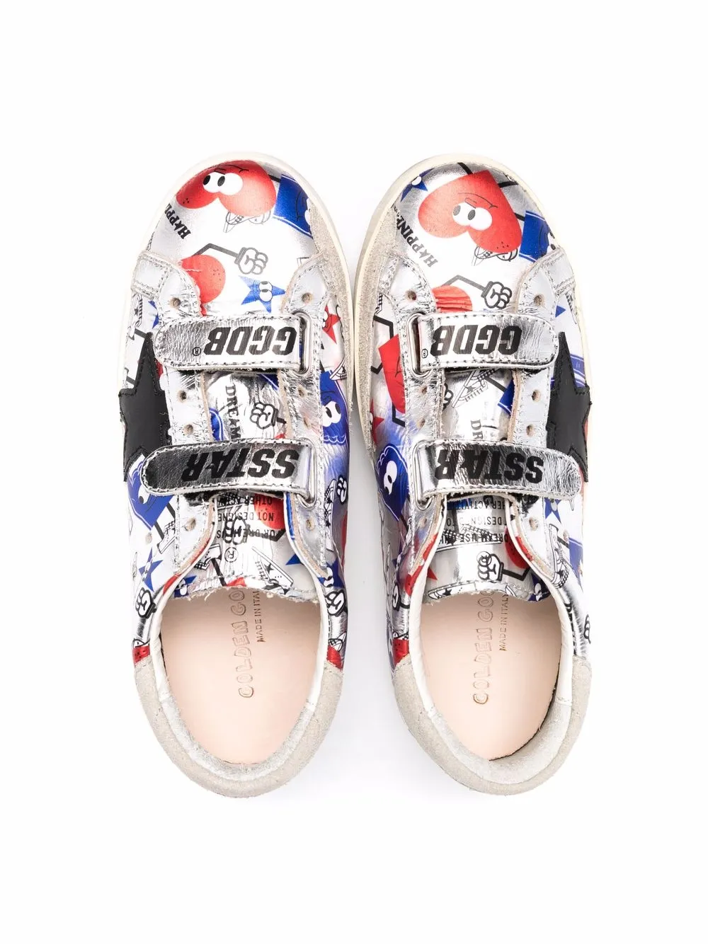  Golden Goose Kids Sneakers Im Used Look   Silber 