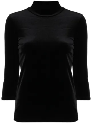 velvet turtleneck tunic