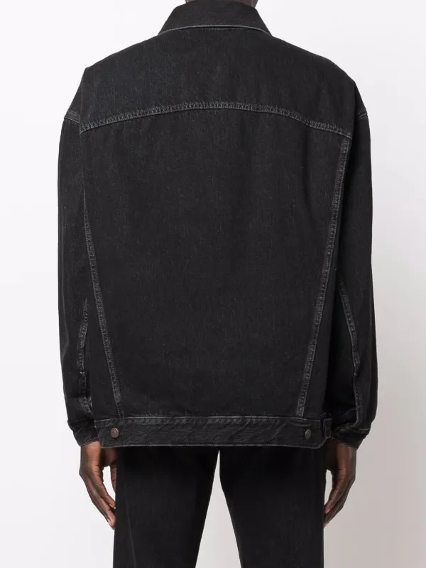 Acne Studios logo-patch Denim Jacket - Farfetch