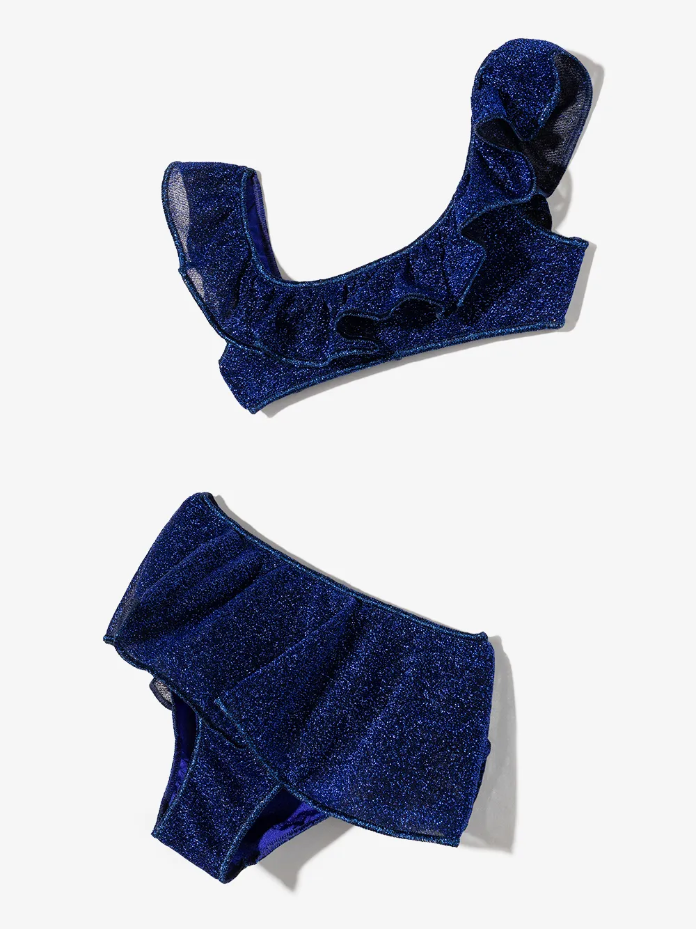 Oseree Kids Bikini met metallic-effect - Blauw