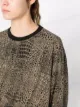 adidas snakeskin-print logo sweatshirt