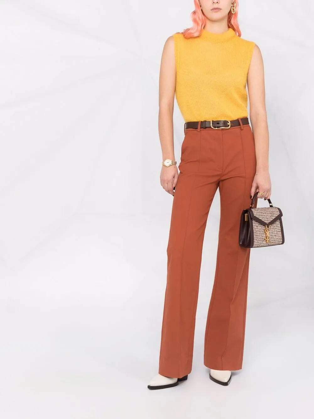Saint Laurent Cassandra mini-shopper - Bruin