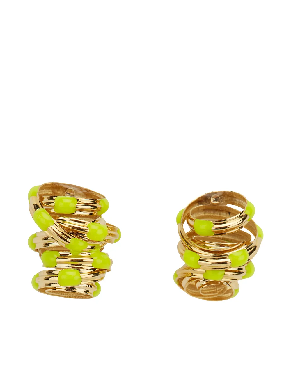 

SO-LE STUDIO Cocoon twisted earrings - Gold