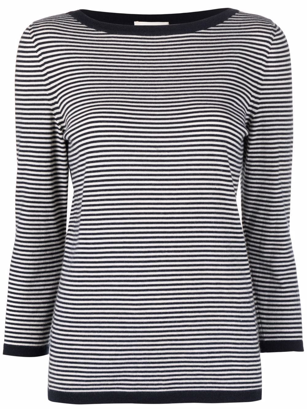 2000s pre-owned striped cashmere jumper