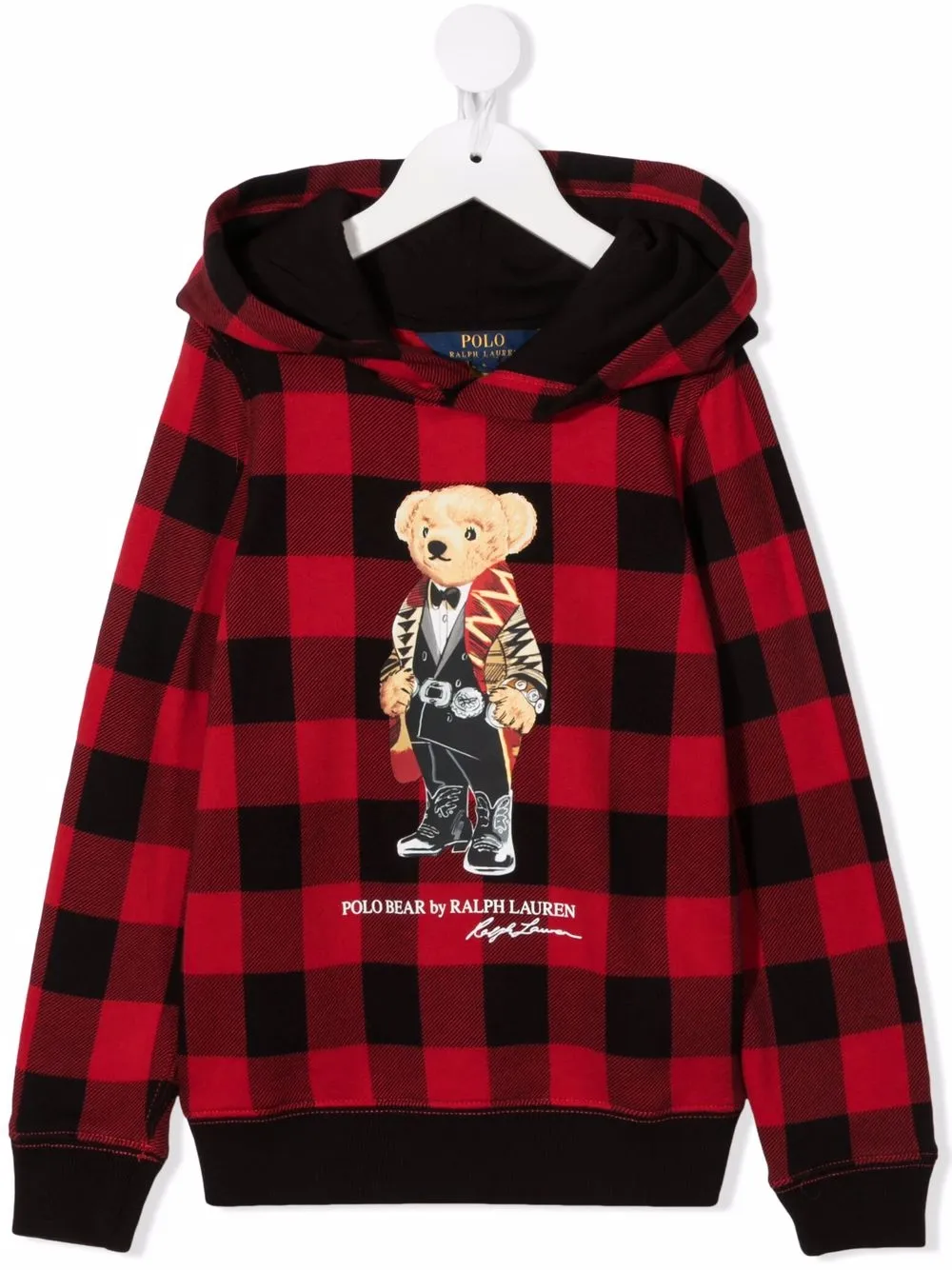 фото Ralph lauren kids худи polo bear в клетку