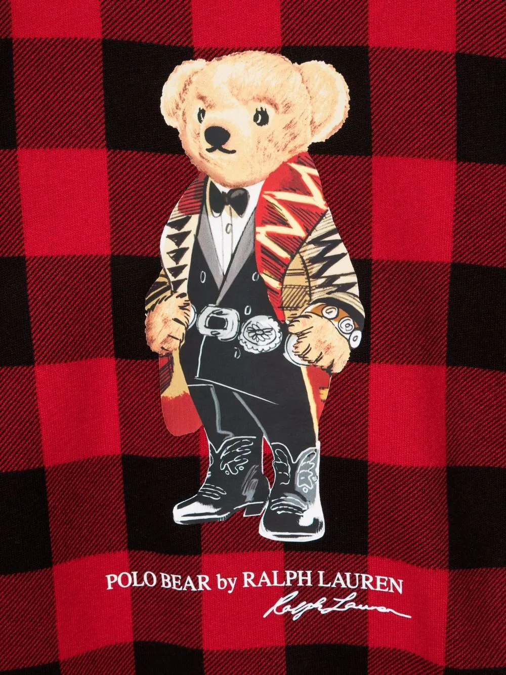 фото Ralph lauren kids худи polo bear в клетку