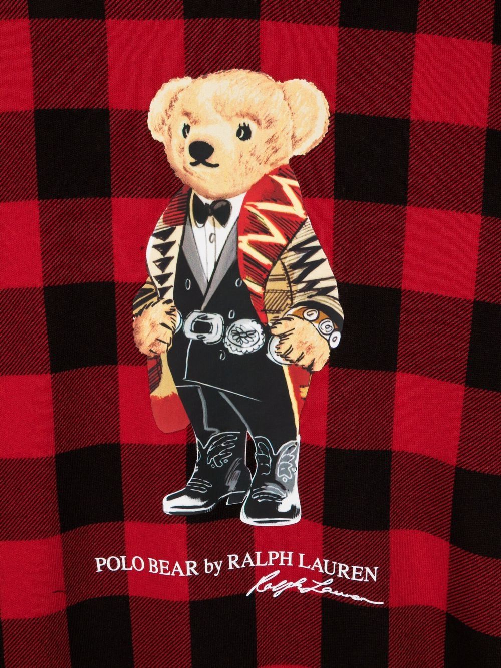 фото Ralph lauren kids худи polo bear в клетку