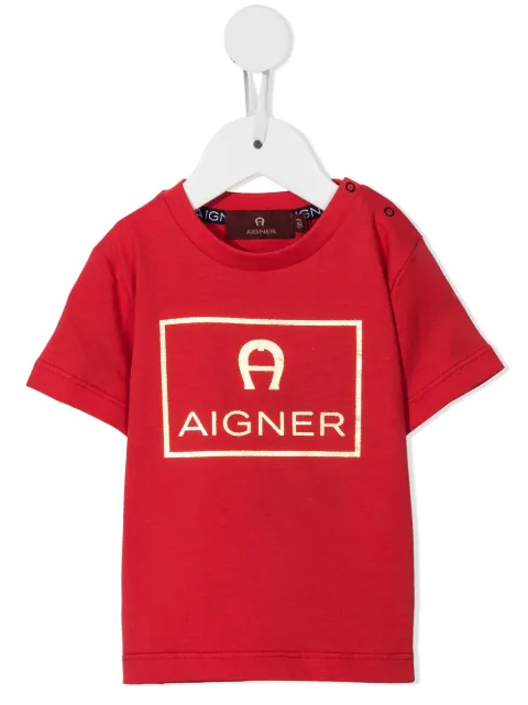 Aigner Kids logo-print cotton T-Shirt 