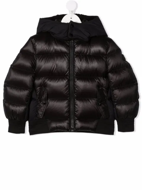 Moncler Kids جاكيت منفوخ بشارة شعار الماركة