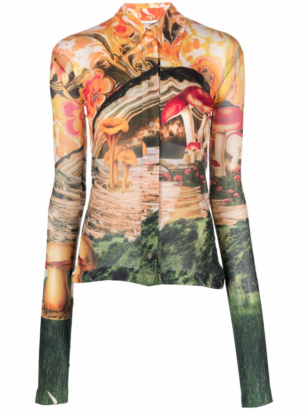 Acne Studios graphic-print Seamless Shirt - Farfetch