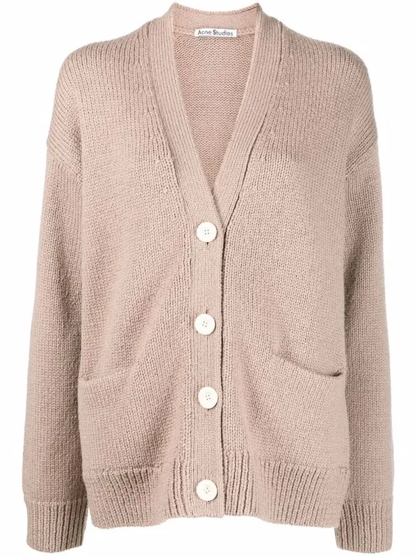 Acne Studios リブ Vネックカーディガン 通販 - FARFETCH