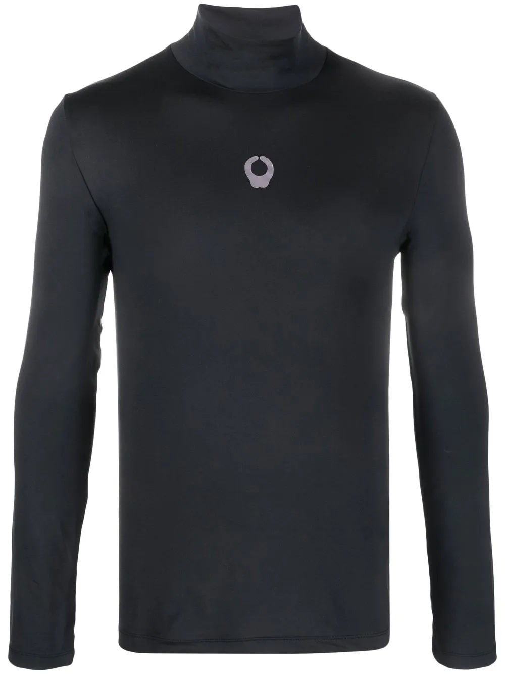 funnel-neck long-sleeve T-shirt