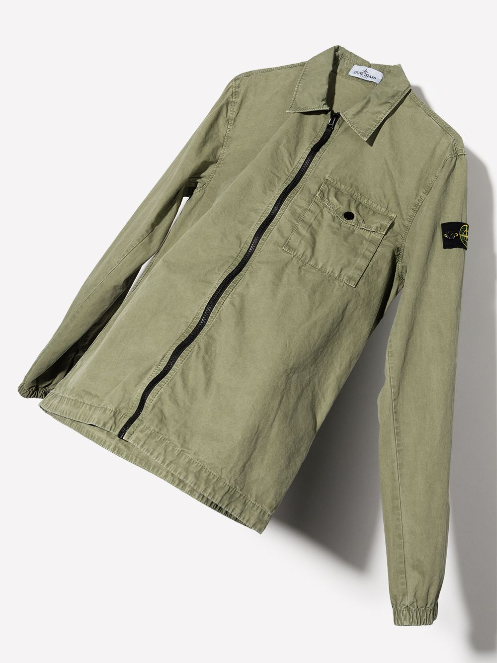 фото Stone island junior куртка на молнии с нашивкой compass