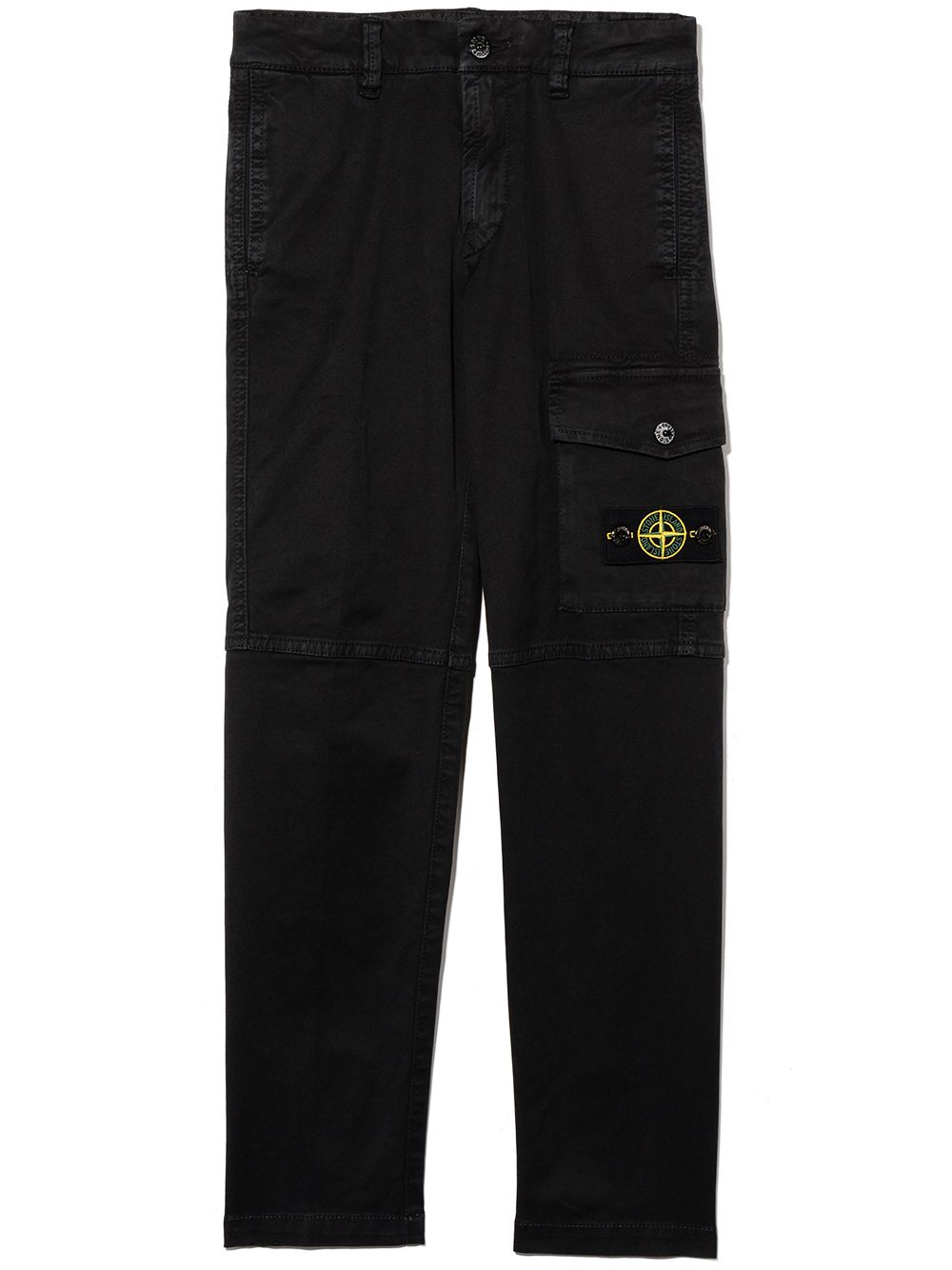 фото Stone island junior брюки карго с нашивкой compass