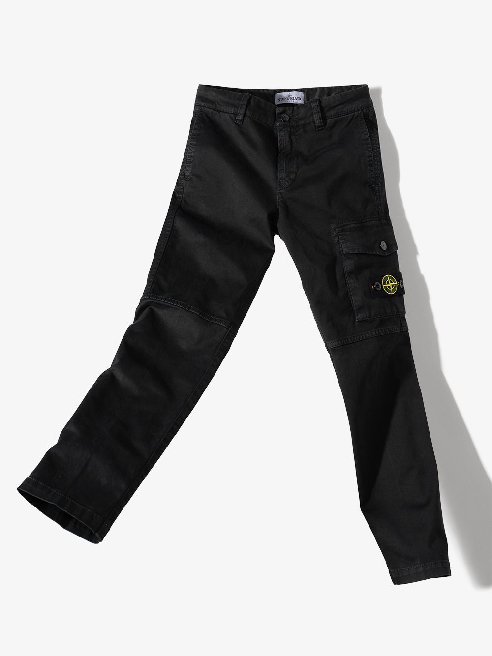 фото Stone island junior брюки карго с нашивкой compass