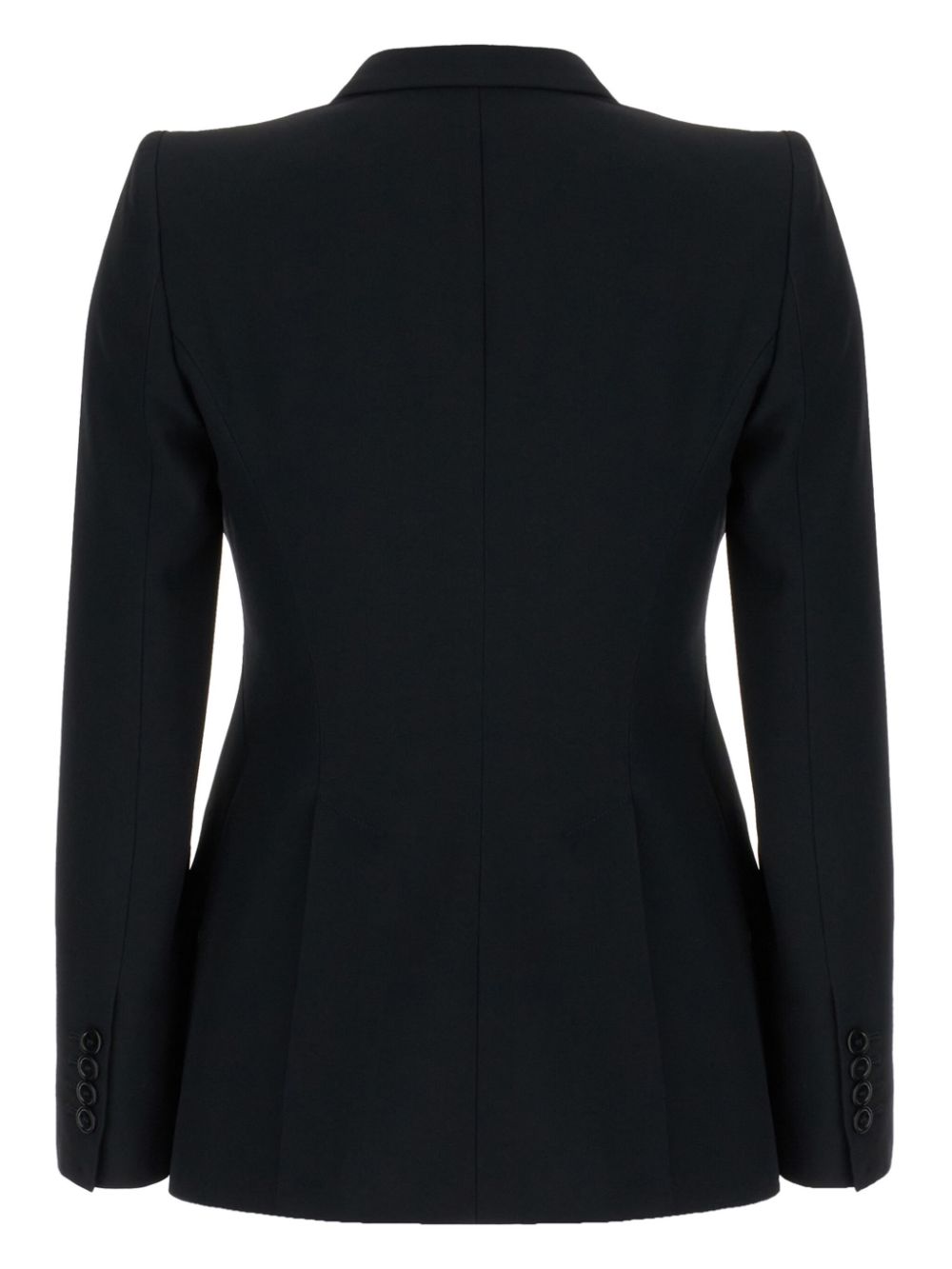 Alexander McQueen peak-lapel single-breasted blazer - Black