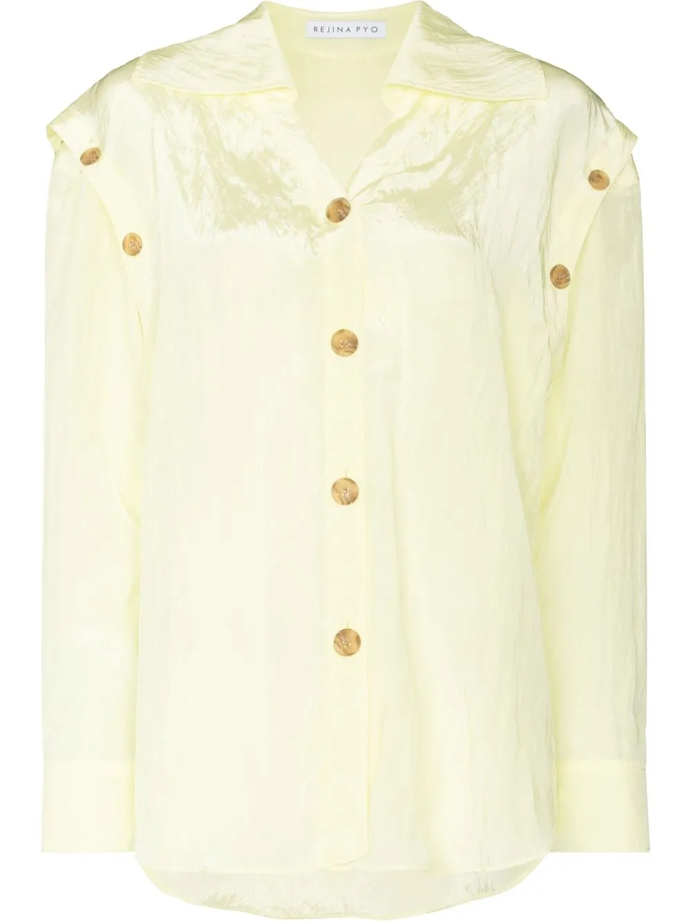 

Rejina Pyo Carina detachable-sleeve shirt - Yellow