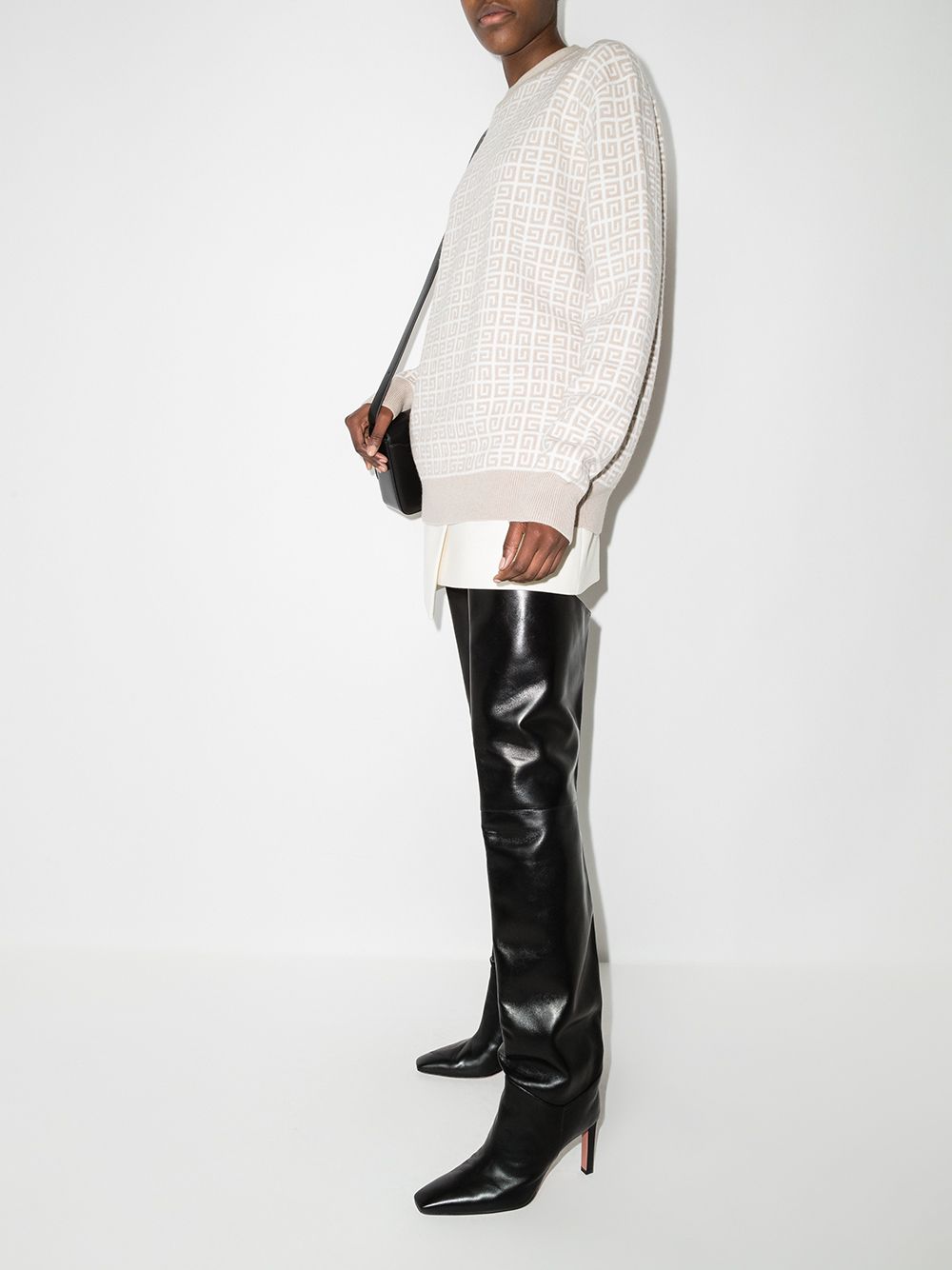 фото Givenchy кашемировый джемпер с узором 4g