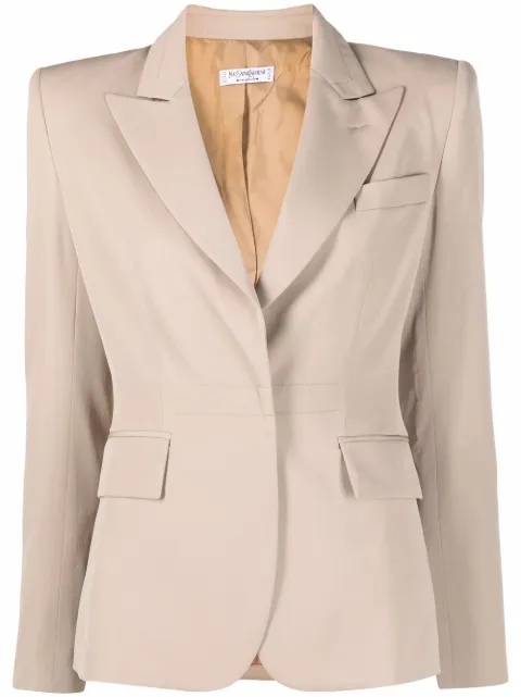Saint Laurent Pre-Owned 2001 peak lapels single-breasted blazer
