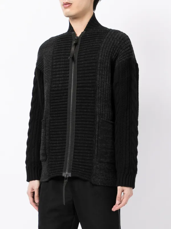 The Viridi-Anne chunky-knit zip-up Cardigan | Blue | FARFETCH