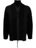 The Viridi-Anne chunky-knit zip-up cardigan - Blue