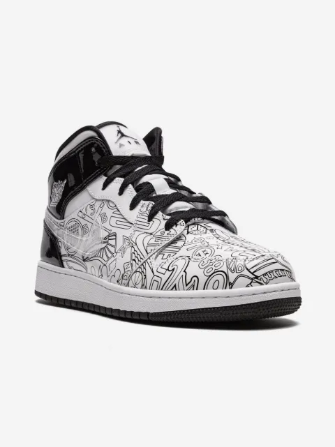 Jordan Kids Air Jordan 1 Mid SE "DIY" sneakers
