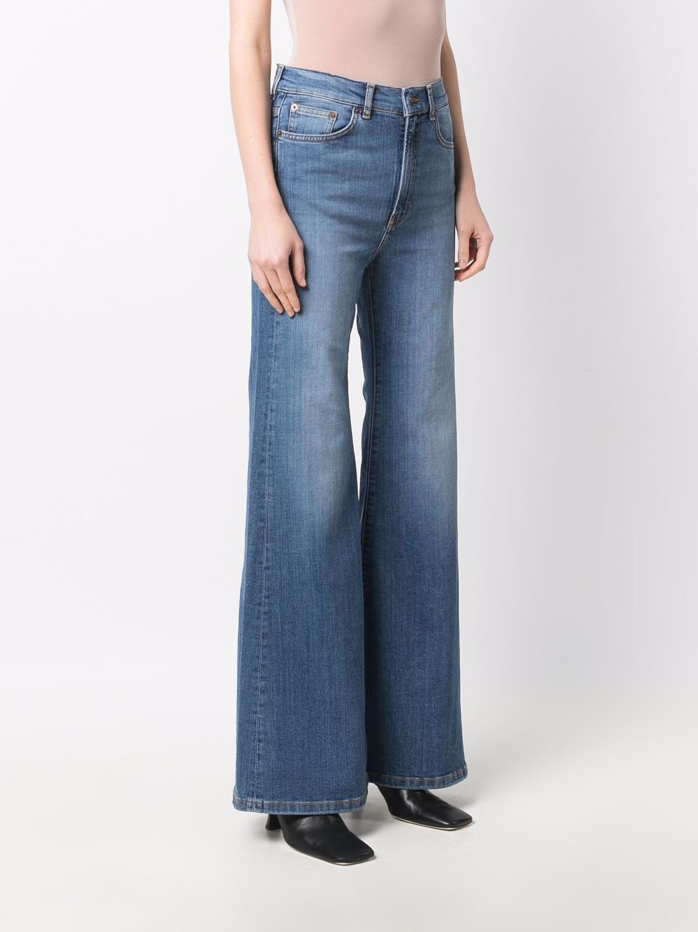 фото Jeanerica расклешенные джинсы fuji с завышенной талией