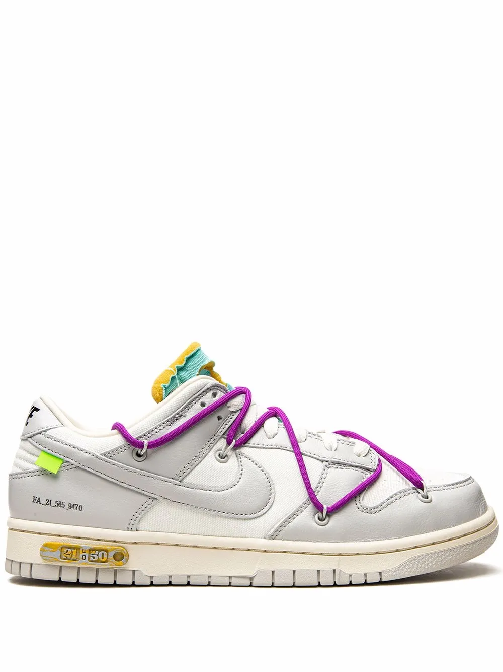 Nike X Off-White - ナイキ X オフホワイト Dunk Low スニーカー - Unisex - レザー/レザー/ラバー - 9.5